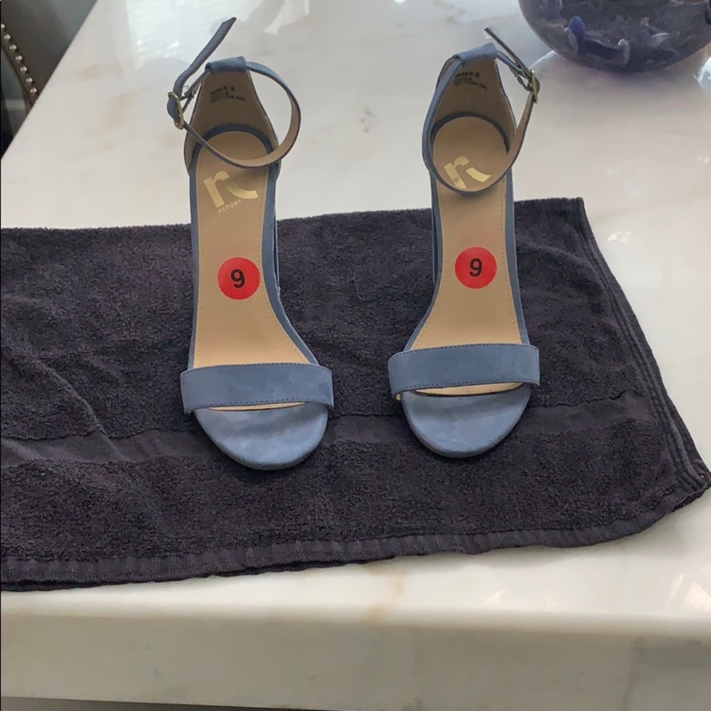 Denim heels